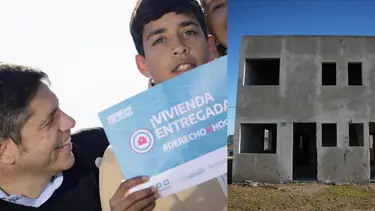 Axel Kicillof se hará cargo de las viviendas que abandonó Milei en la provincia de Buenos Aires