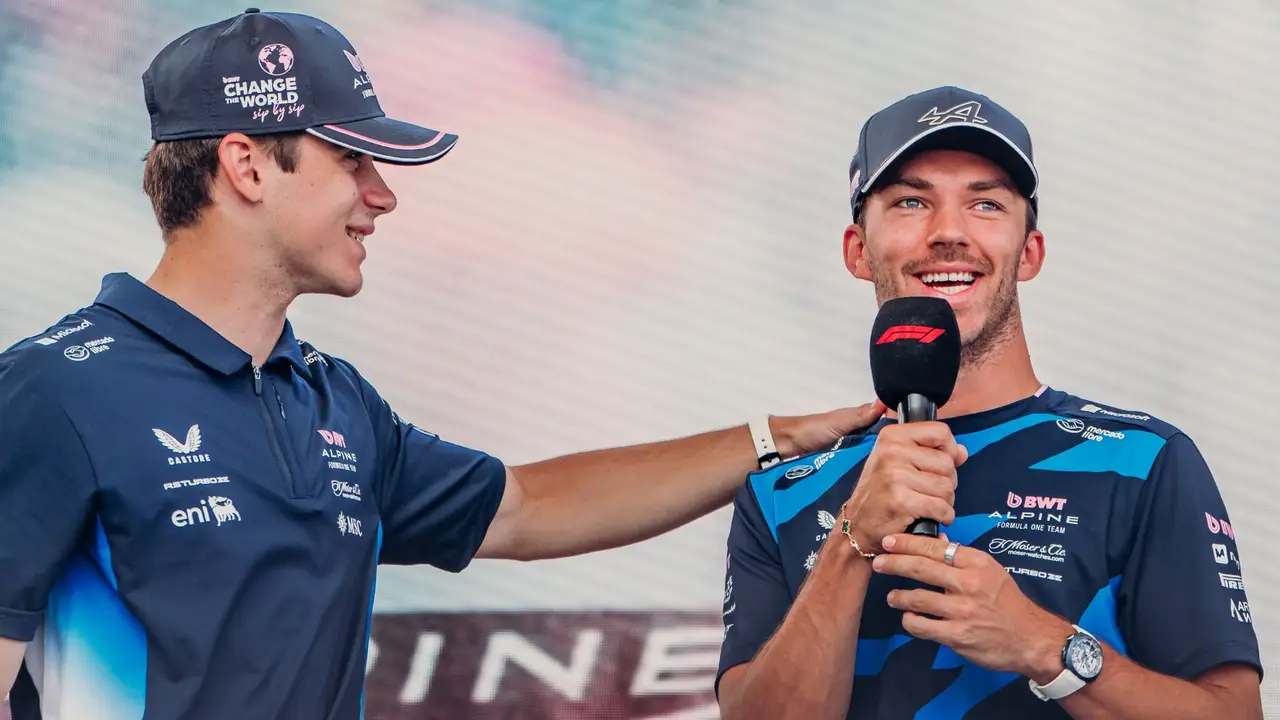 Franco Colapinto y Pierre Gasly.