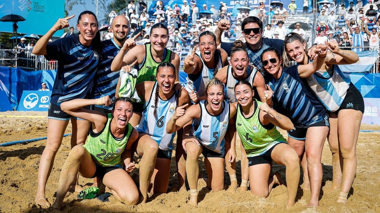 Selección Argentina de oro: las Kamikazes campeonas de beach handball en los World Games