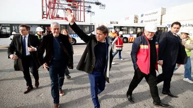 Kicillof y Ferraresi dieron inicio a la ampliación del muelle en el Puerto de Dock Sud
