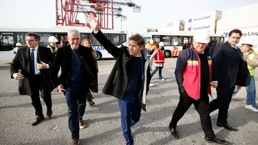 Kicillof y Ferraresi dieron inicio a la ampliación del muelle en el Puerto de Dock Sud