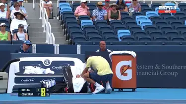 Susto en el tenis argentino: Comesaña se descompuso por un golpe de calor en Masters 1000 Cincinnati