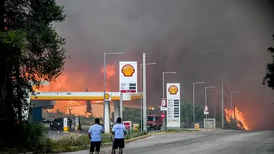 Los incendios avivados por la ola de calor continúan quemando casas y fábricas en Europa Los incendios avivados por la ola de calor continúan quemando casas y fábricas en Europa