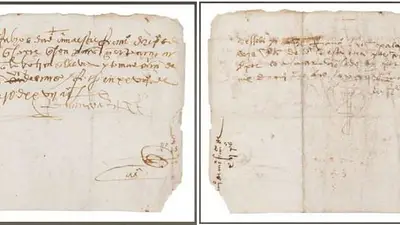 EEUU devuelve a México manuscrito robado firmado por Hernán Cortés EEUU devuelve a México manuscrito robado firmado por Hernán Cortés