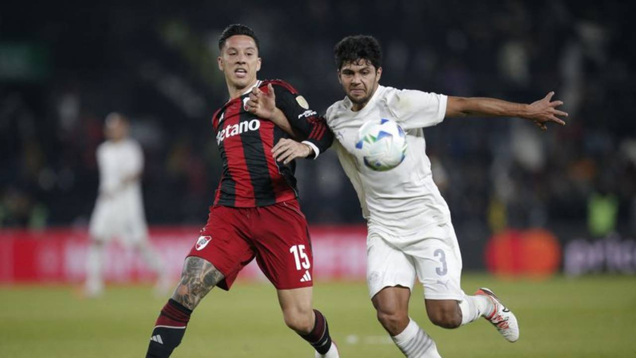 River Plate iguala ante Libertad en ida de octavos de Libertadores; golea Palmeiras