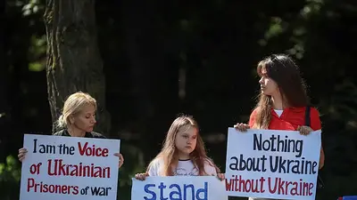 Los ucranianos de Kiev, desanimados ante la cumbre Trump-Putin Los ucranianos de Kiev, desanimados ante la cumbre Trump-Putin