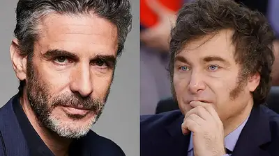 Leonardo Sbaraglia y Javier Milei Leonardo Sbaraglia y Javier Milei