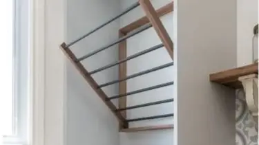 Imperceptible y práctico: cómo el el tender "invisible" que marca tendencia en hogares con poco lugar
