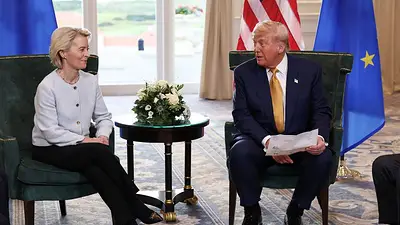 Trump y Von der Leyen debaten la situación de los niños en la guerra Trump y Von der Leyen debaten la situación de los niños en la guerra
