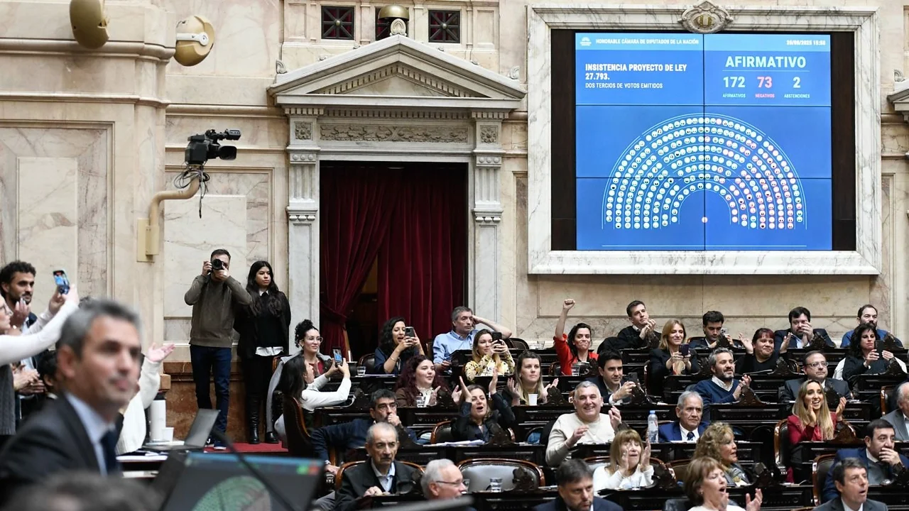 Los aliados de Milei le salvaron el veto al bono y aumento a jubilados en Diputados