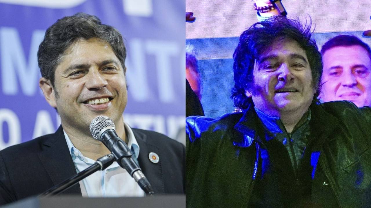 Axel Kicillof y Javier Milei