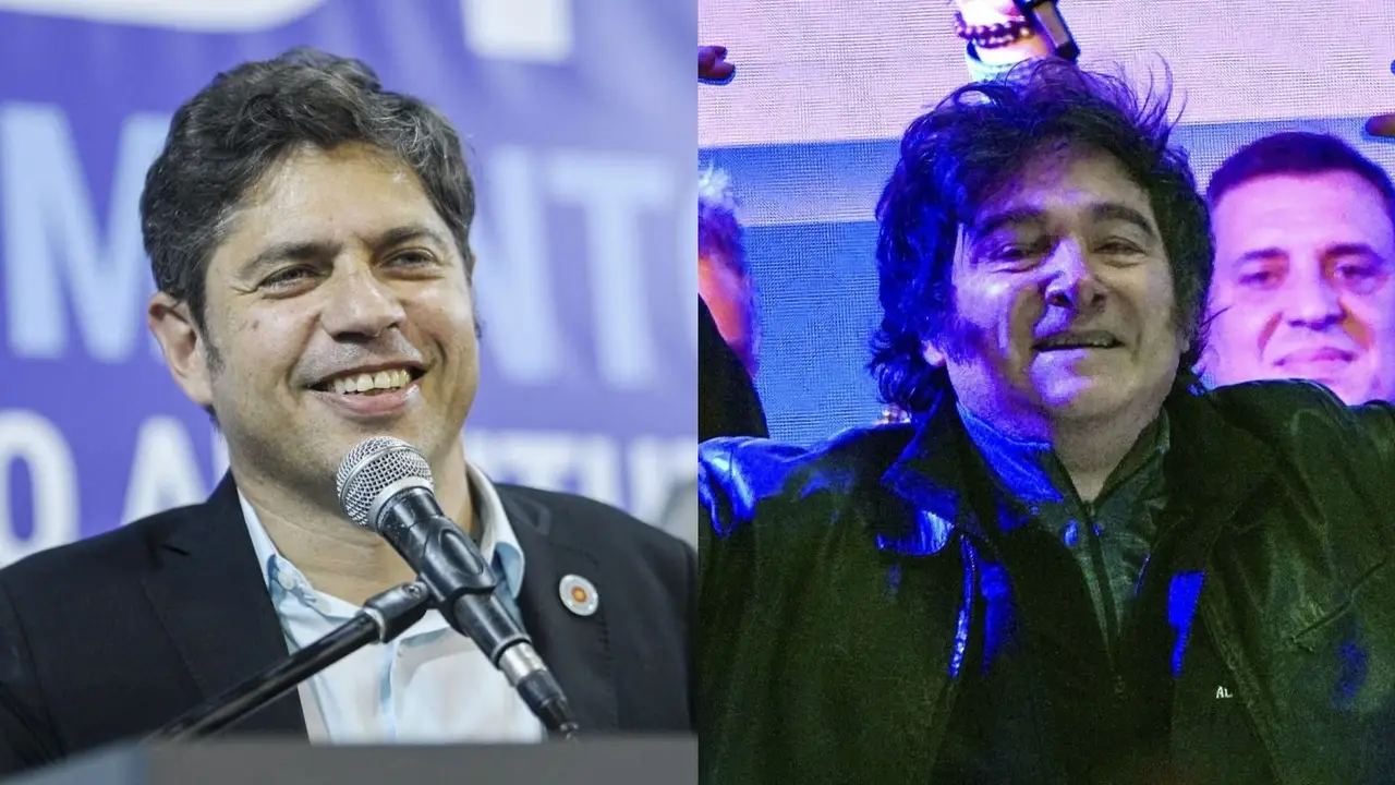 Axel Kicillof y Javier Milei