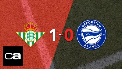 Betis le ganó 1-0 a Alavés Betis le ganó 1-0 a Alavés