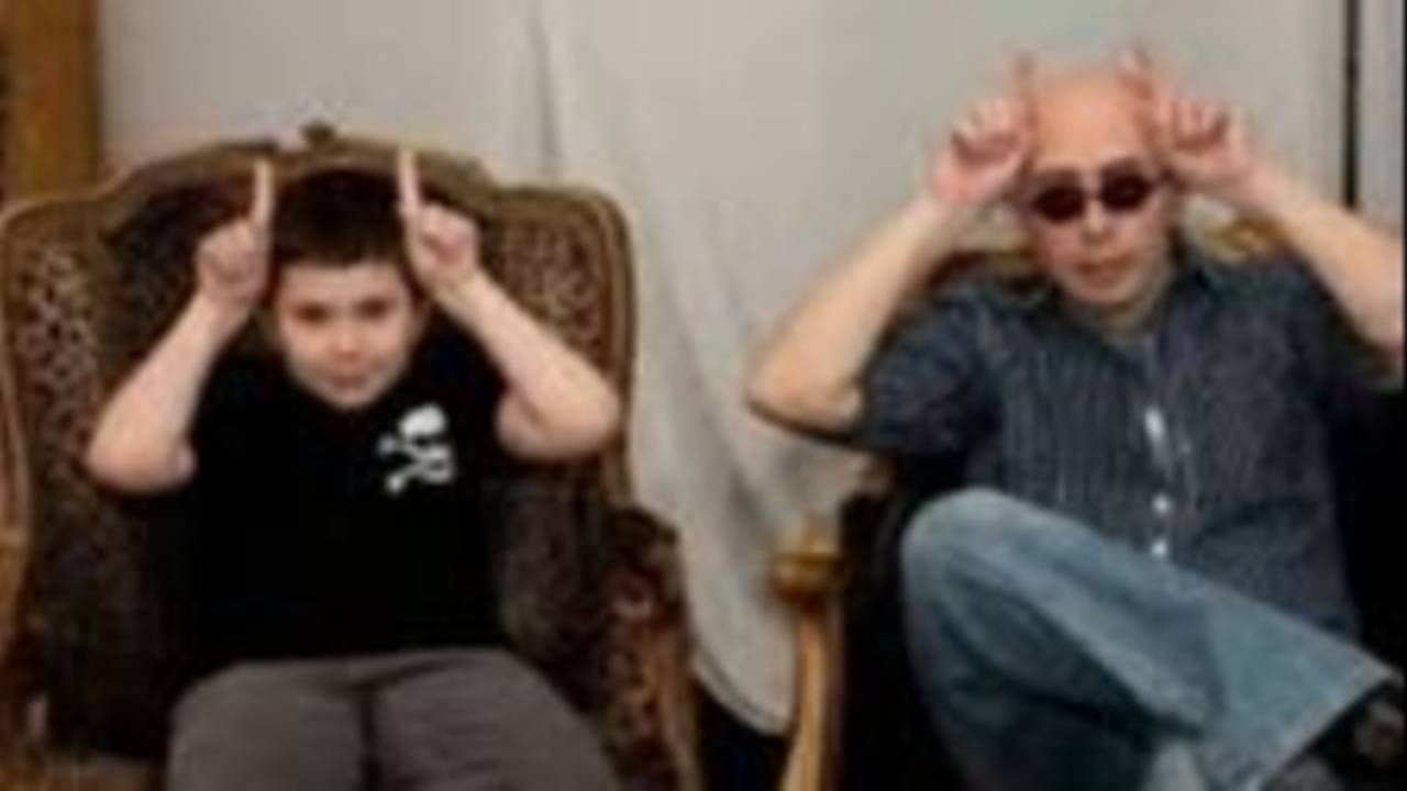 Indio Solari y su hijo Bruno