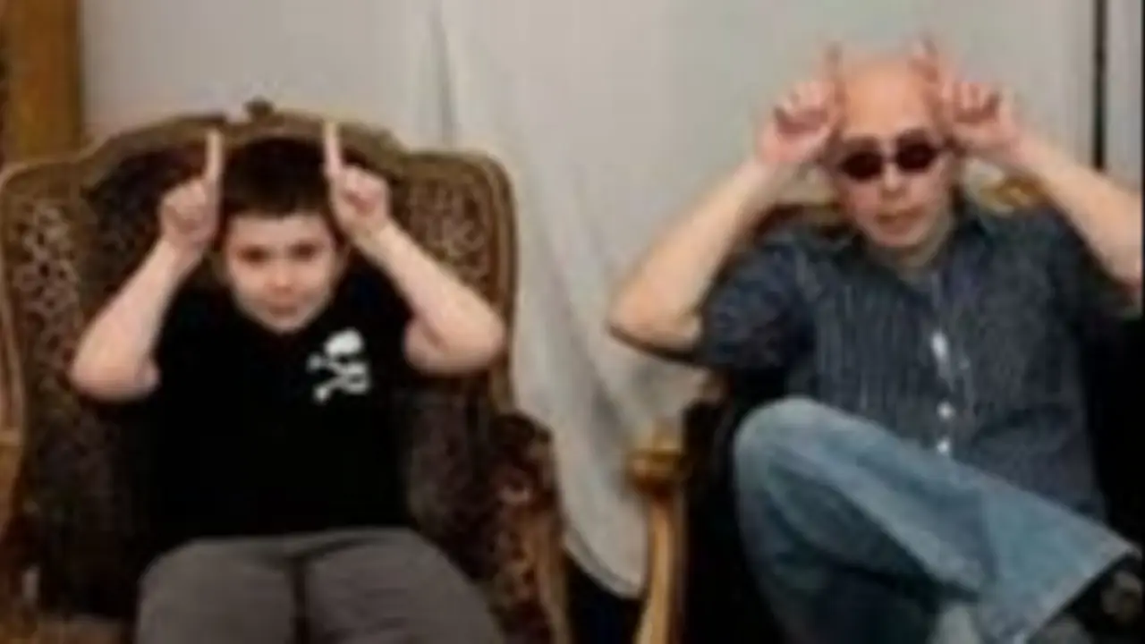 Indio Solari y su hijo Bruno