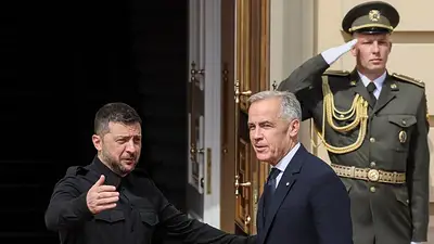 Zelenski celebra el Día de la Independencia de Ucrania junto al primer ministro canadiense Zelenski celebra el Día de la Independencia de Ucrania junto al primer ministro canadiense