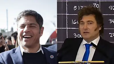 Kicillof y Milei Kicillof y Milei