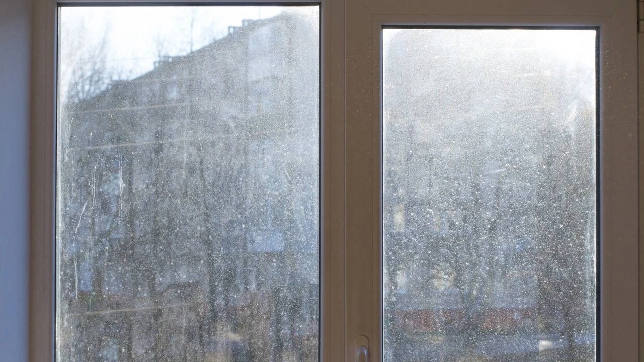 Ventanas sucias.