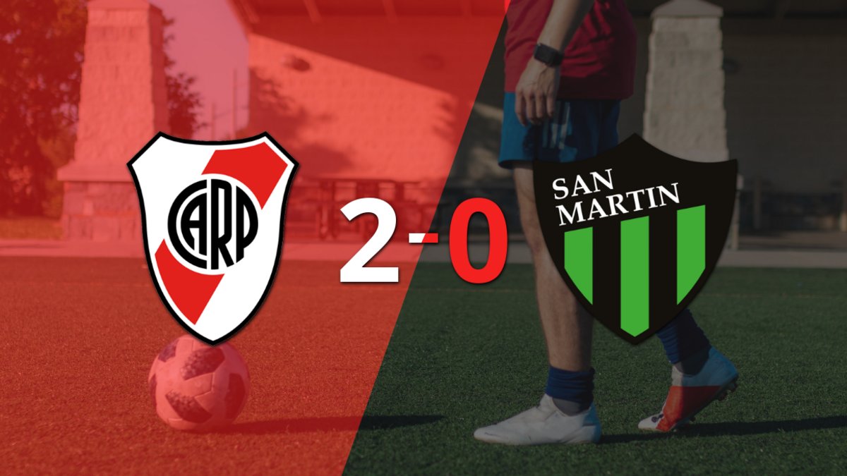Con dos goles, River Plate se impuso a San Martín (SJ) en el Estadio ...