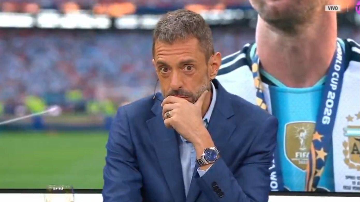 Pablo Giralt se enteró del retiro de Messi al aire, se quebró y no pudo seguir hablando