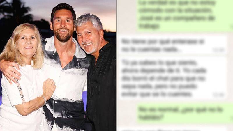 Salió a la luz un desgarrador mensaje de WhatsApp de la madre de Lionel Messi por su retiro: "El papá siempre lo decía"