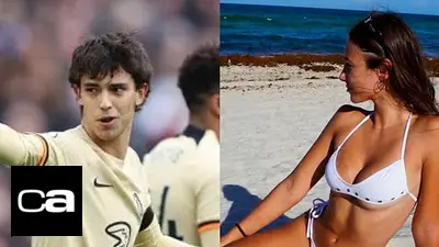 Clari Cremaschi y Joao Felix Clari Cremaschi y Joao Felix