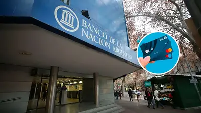 Sucursal del Banco Nación y una tarjeta de crédito Sucursal del Banco Nación y una tarjeta de crédito