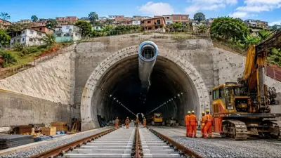 El túnel de 780 metros que abre paso bajo la tierra a un ferrocarril de 537 kilómetros en Brasil El túnel de 780 metros que abre paso bajo la tierra a un ferrocarril de 537 kilómetros en Brasil
