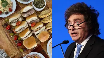 Sándwiches y Javier Milei Sándwiches y Javier Milei