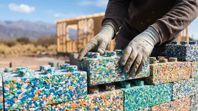 Construyen casas en solo 5 días con "ladrillos Lego" hechos de plástico reciclado: cómo funcionan Construyen casas en solo 5 días con "ladrillos Lego" hechos de plástico reciclado: cómo funcionan