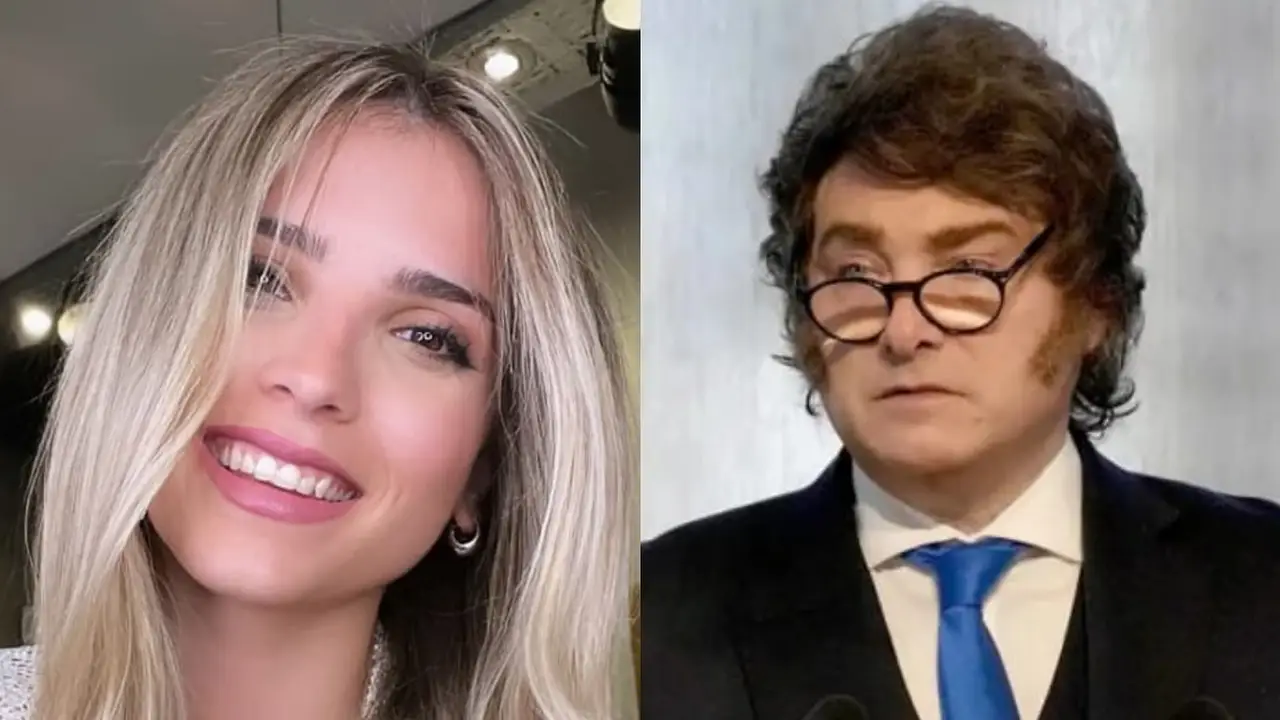 Emily Ceco y Javier Milei.