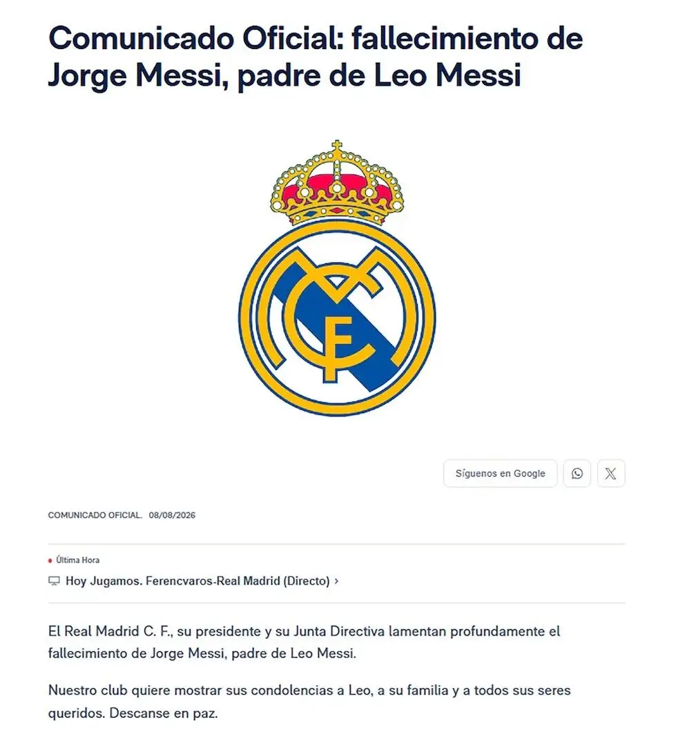 Murió Jorge Messi, Lionel Messi, Selección Argentina, Rosario, Antonela Roccuzzo