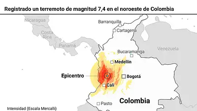 El terremoto en Colombia ya deja más de 50 muertos y provocó graves colapsos en hospitales y municipios El terremoto en Colombia ya deja más de 50 muertos y provocó graves colapsos en hospitales y municipios