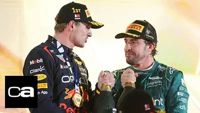 Max Verstappen y Fernando Alonso. Max Verstappen y Fernando Alonso.