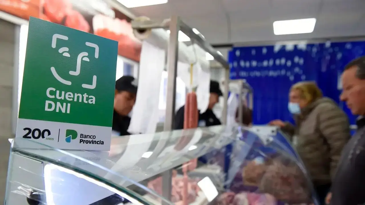 Logo de Cuenta DNI en una carnicería