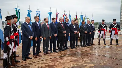 Junto a gobernadores del Norte Grande, Elías Suárez llevó el reclamo por obras hídricas y tarifas para la región Junto a gobernadores del Norte Grande, Elías Suárez llevó el reclamo por obras hídricas y tarifas para la región