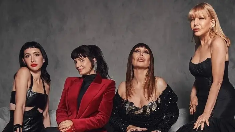 Sofía Gala Castiglione, Griselda Siciliani y Cecilia Roth, y Moria Casán