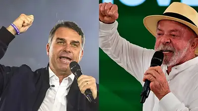 Flávio Bolsonaro y Lula Da Silva Flávio Bolsonaro y Lula Da Silva