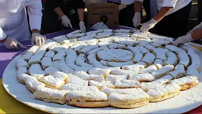 Ensaimada gigante. Ensaimada gigante.