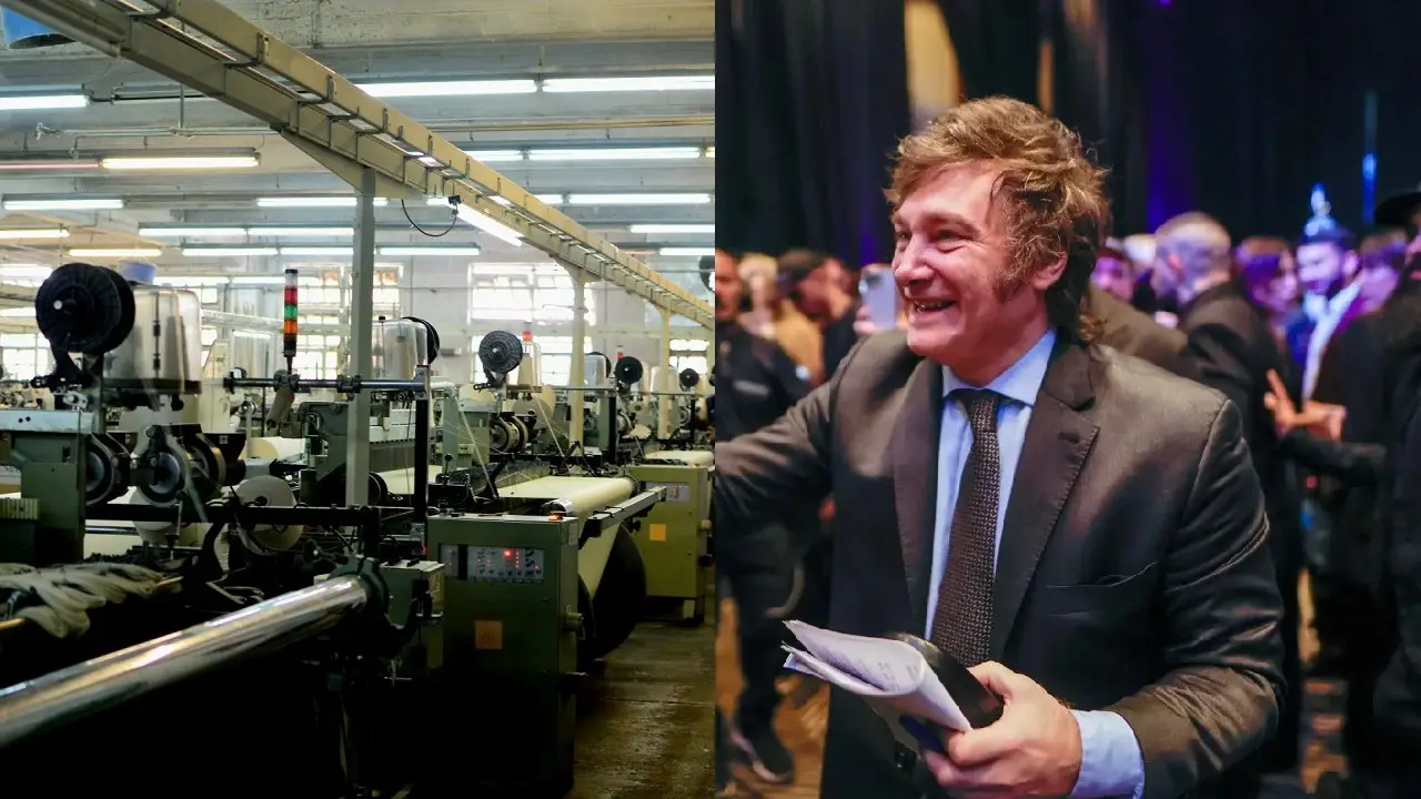 Fábrica textil Javier Milei