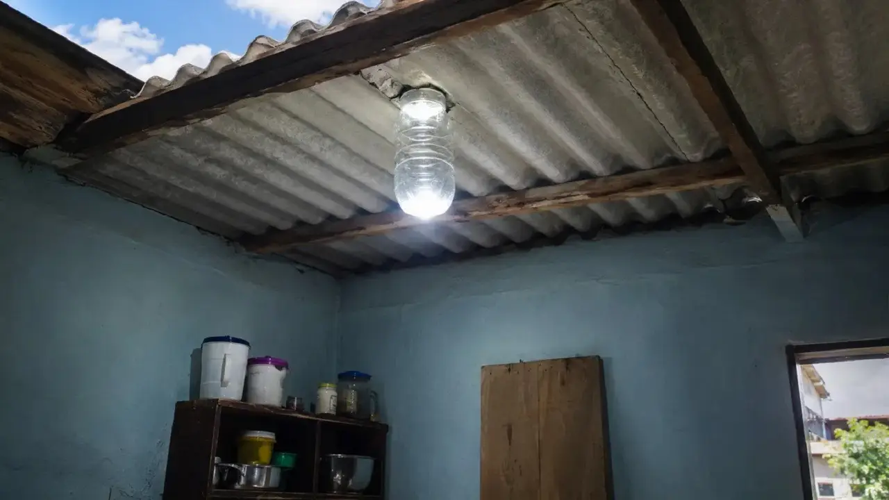 Botella para iluminar