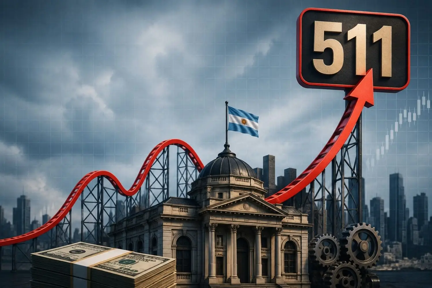 Riesgo país Milei Bonos