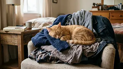 Qué significa que los gatos duerman sobre la ropa. Qué significa que los gatos duerman sobre la ropa.