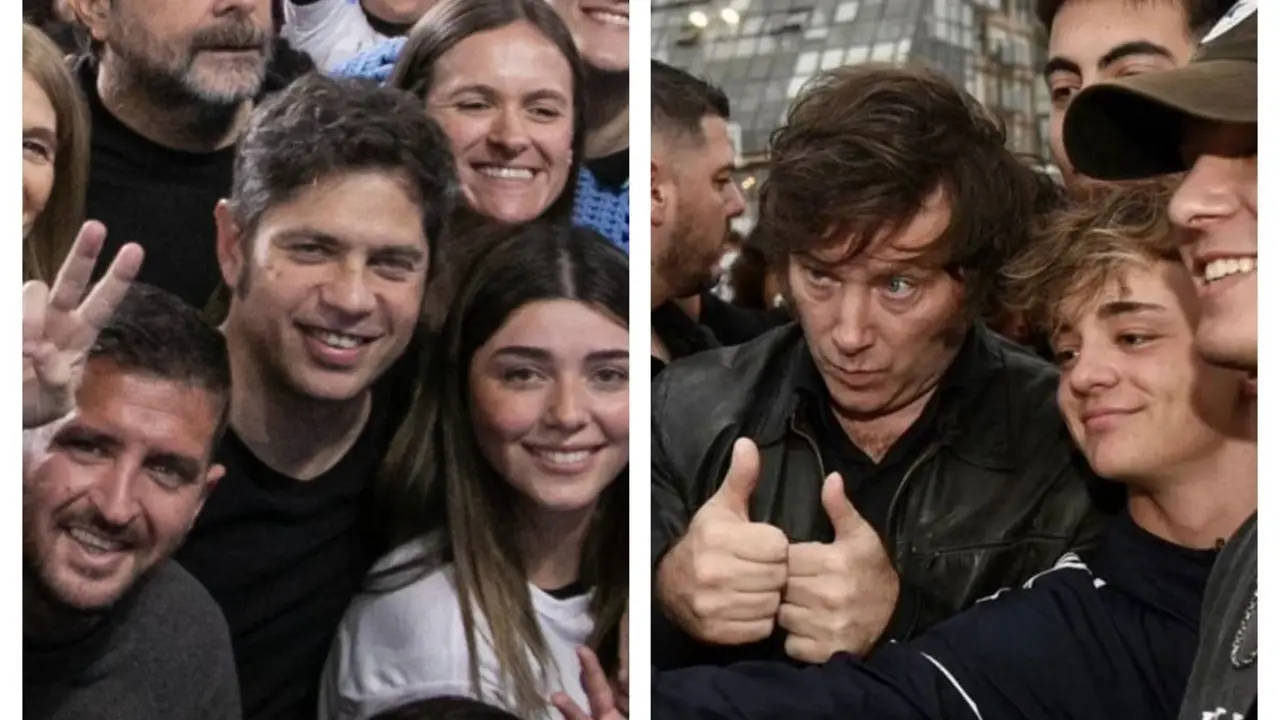 Milei y Kicillof disputan el voto joven, el divino tesoro electoral de 2027