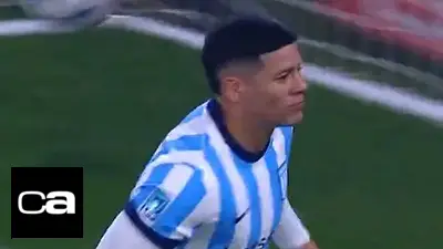 Video: Marcos Rojo metió el gol para Racing vs Boca y tuvo un gesto que llamó la atención Video: Marcos Rojo metió el gol para Racing vs Boca y tuvo un gesto que llamó la atención