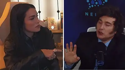Lali Espósito y javier milei Lali Espósito y javier milei