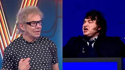 Beto Casella y Javier Milei. Beto Casella y Javier Milei.