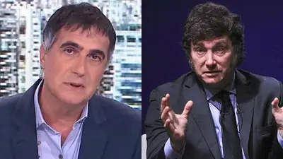 Antonio Laje y Javier Milei. Antonio Laje y Javier Milei.