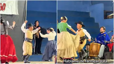 Furor con el pequeño bailarín de folklore que emociona a todos: "Hablame de farmear aura" Furor con el pequeño bailarín de folklore que emociona a todos: "Hablame de farmear aura"