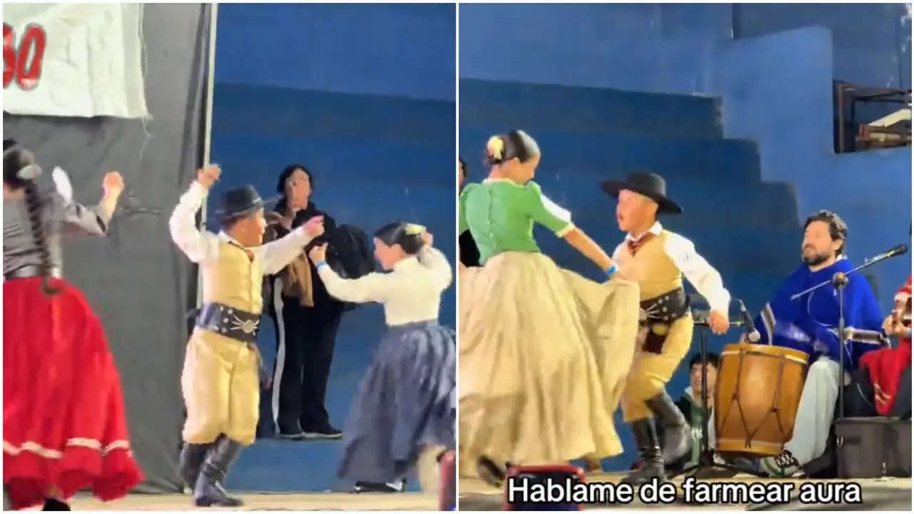 Furor con el pequeño bailarín de folklore que emociona a todos: "Hablame de farmear aura"